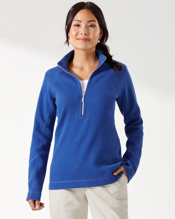TOMMY BAHAMA NEW ARUBA HALF ZIP – Tigs Store - Main Image