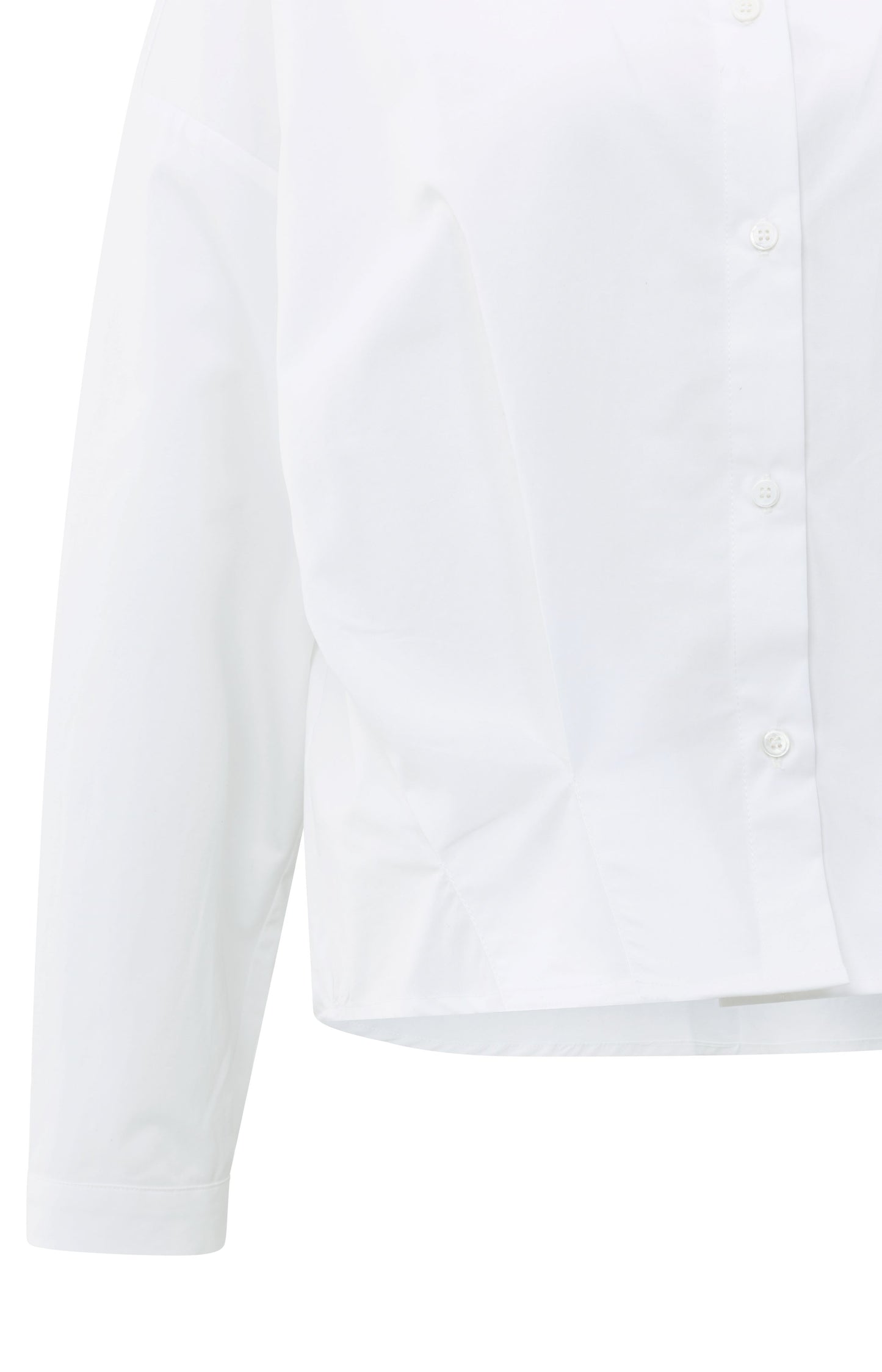 YAYA Poplin Blouse with Pleated Details