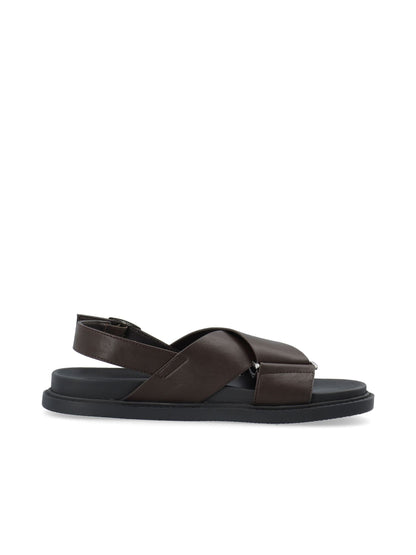 BIAOSLO Cross Sandal Faux Leather