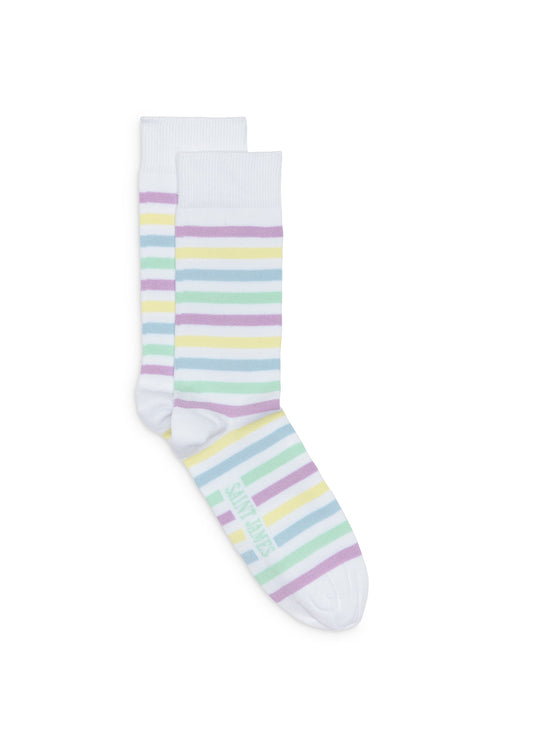 Saint James Multi Colour Stripe Sock