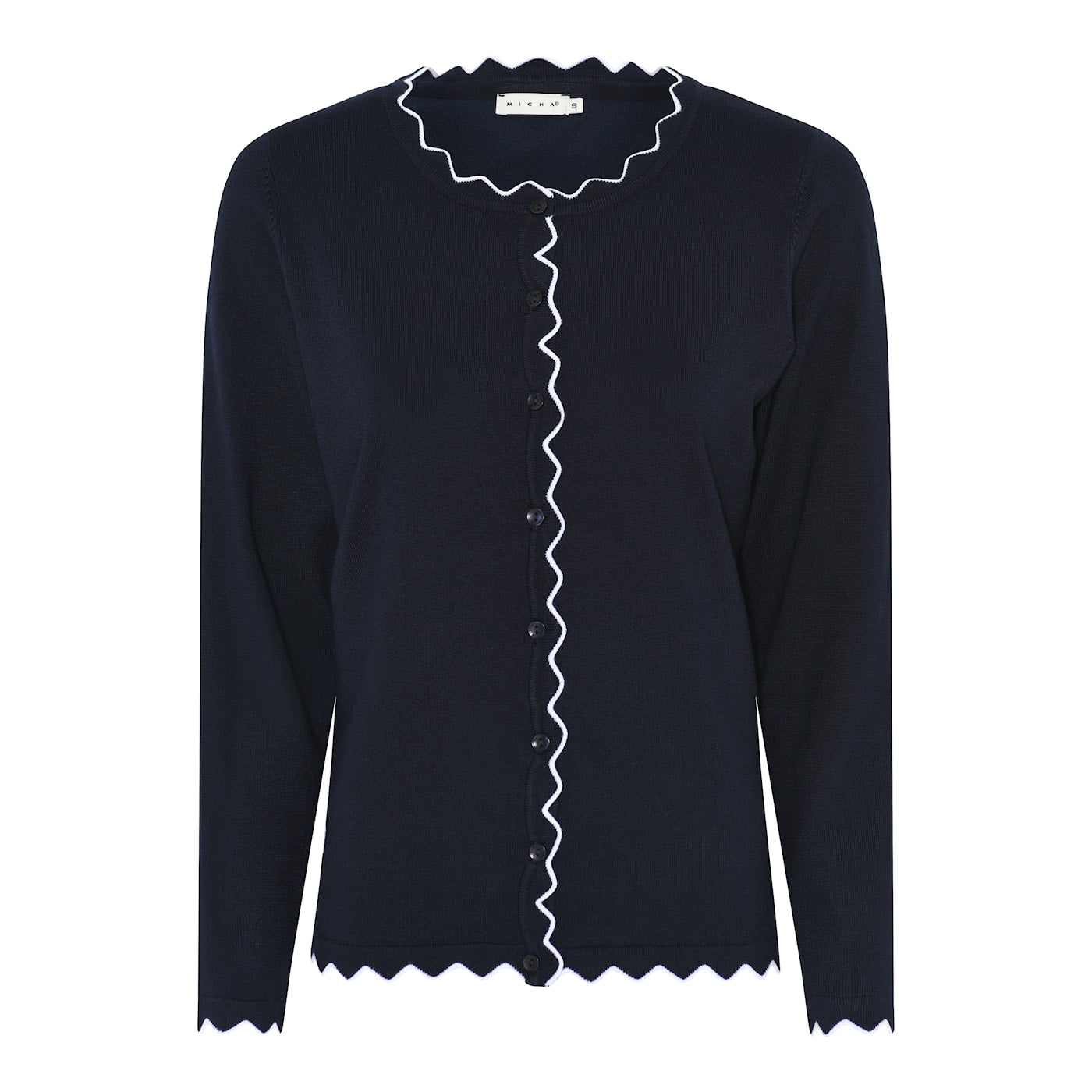 Micha Contrast Trim Cardigan