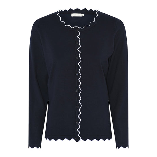 Micha Contrast Trim Cardigan