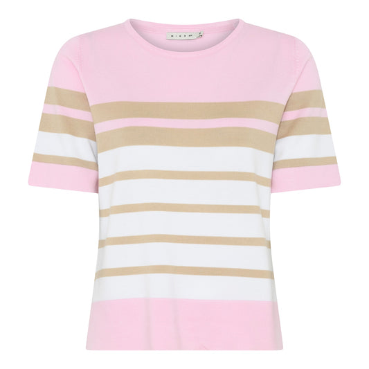 Micha Stripe Crew Neck Top