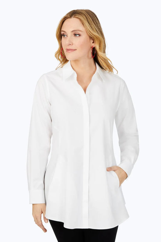 Foxcroft Cici Long Tunic Shirt