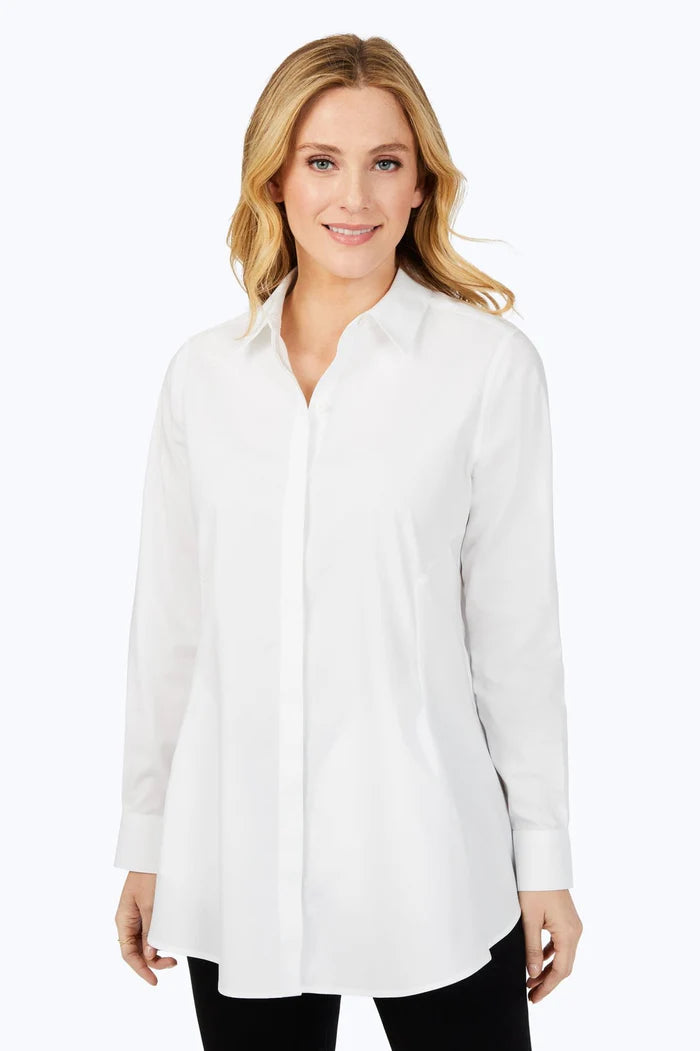 Foxcroft Cici Long Tunic Shirt