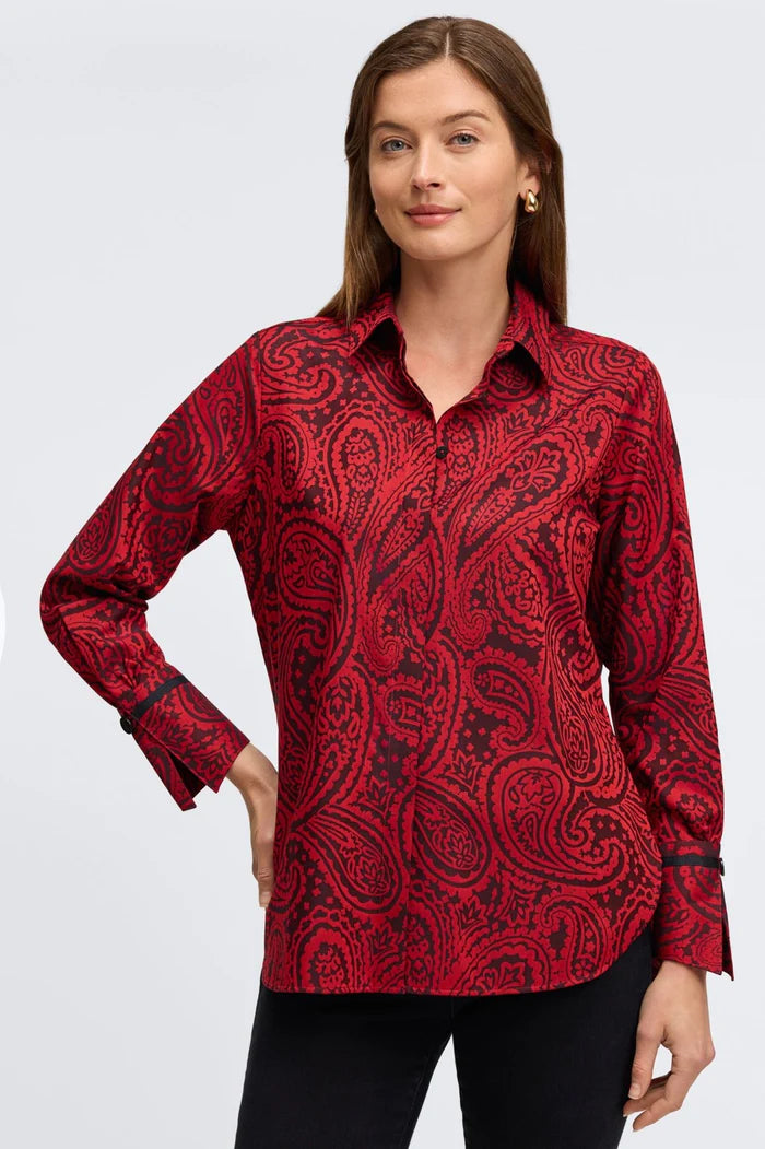 Foxcroft Iris Non Iron Paisley Tunic