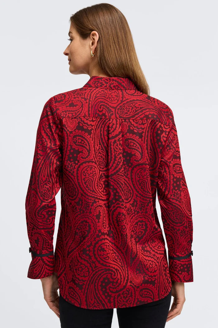 Foxcroft Iris Non Iron Paisley Tunic