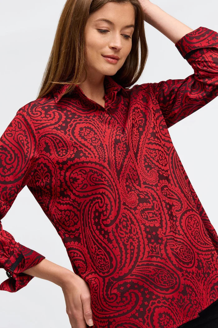 Foxcroft Iris Non Iron Paisley Tunic