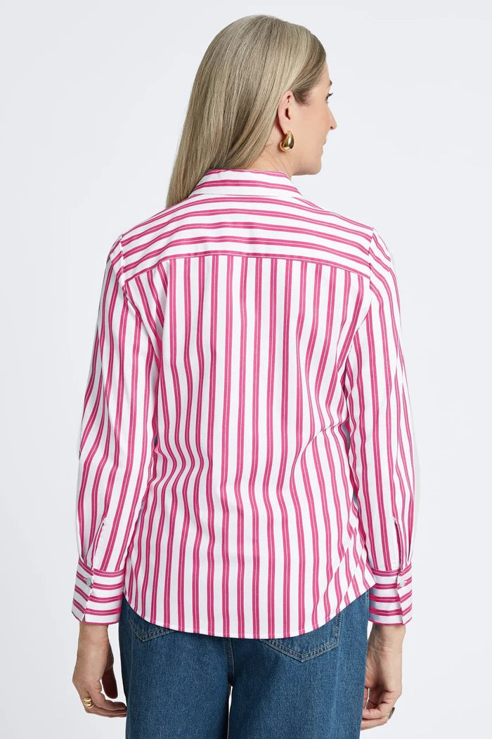 Foxcroft Mary Stretch Non Iron Stripe Shirt