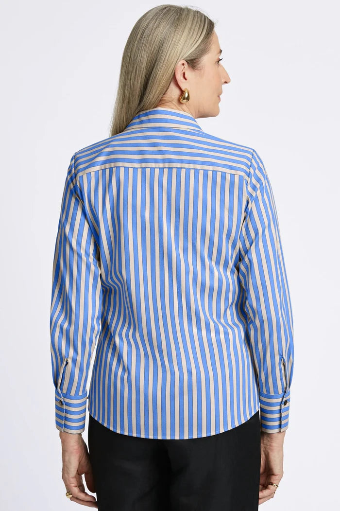 Foxcroft Mary Stretch Stripe Non Iron Shirt