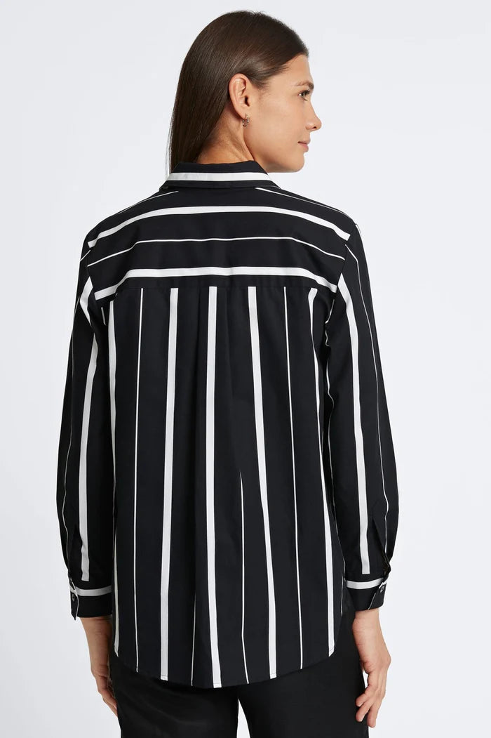 Foxcroft Boyfriend Non Iron Stripe Shirt