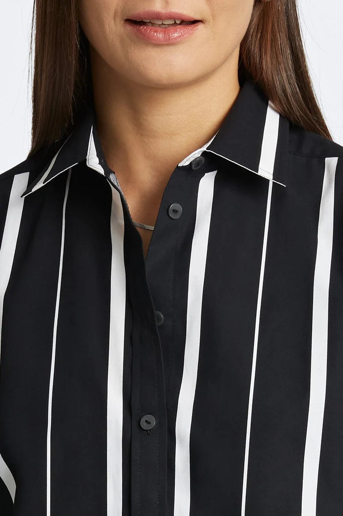 Foxcroft Boyfriend Non Iron Stripe Shirt