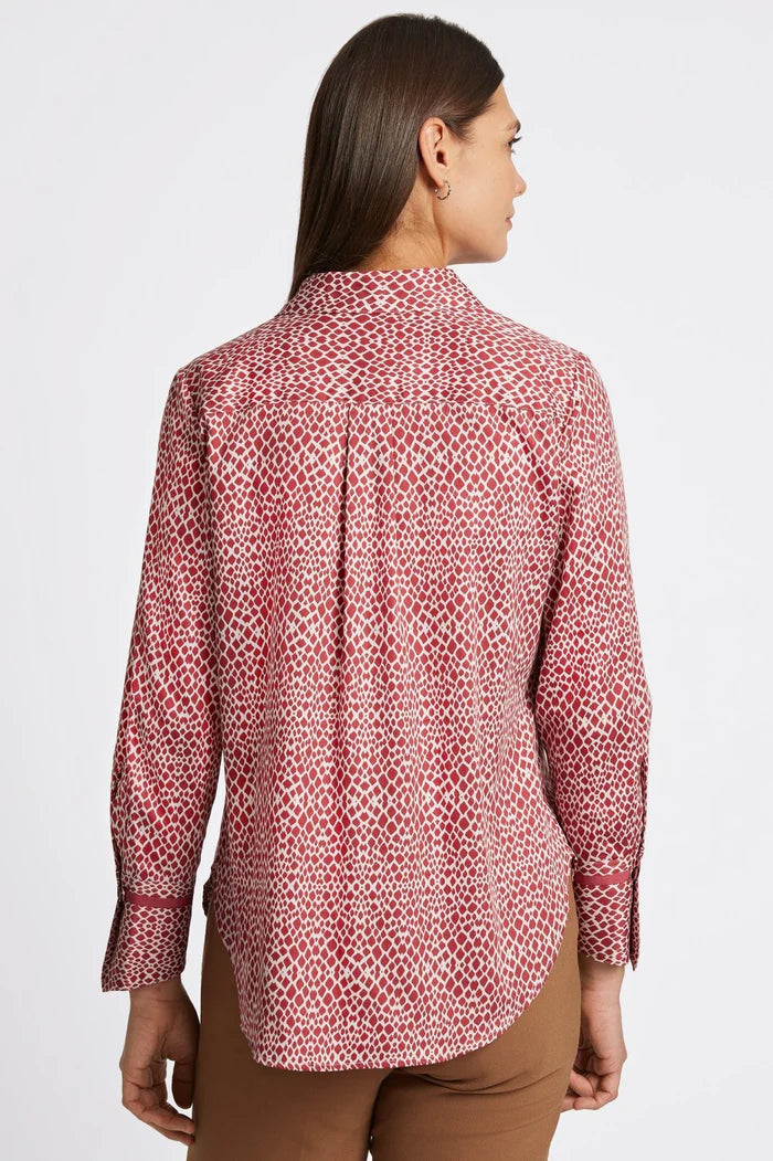 Foxcroft Iris Abstract Diamond Print Tunic