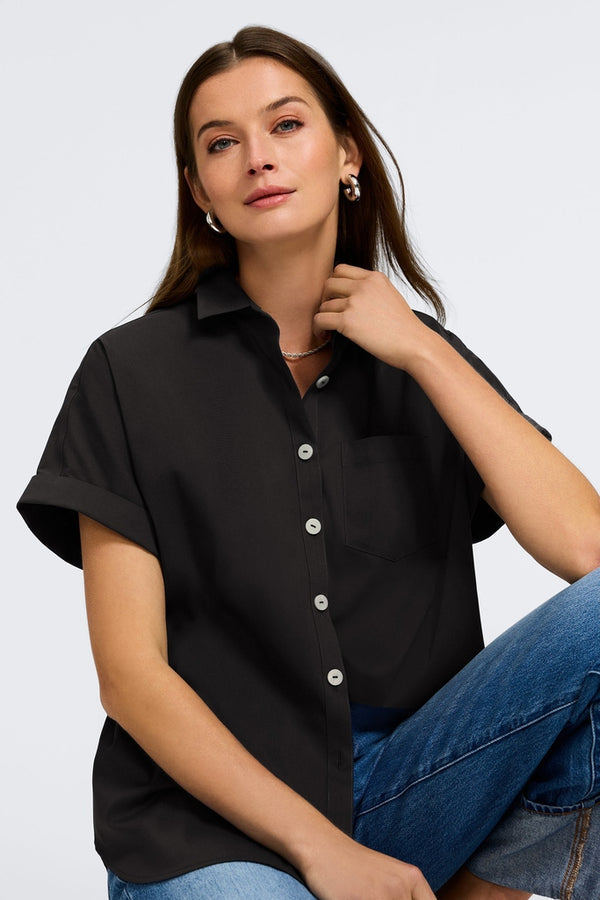 Foxcroft Abigail Cap Sleeve Shirt