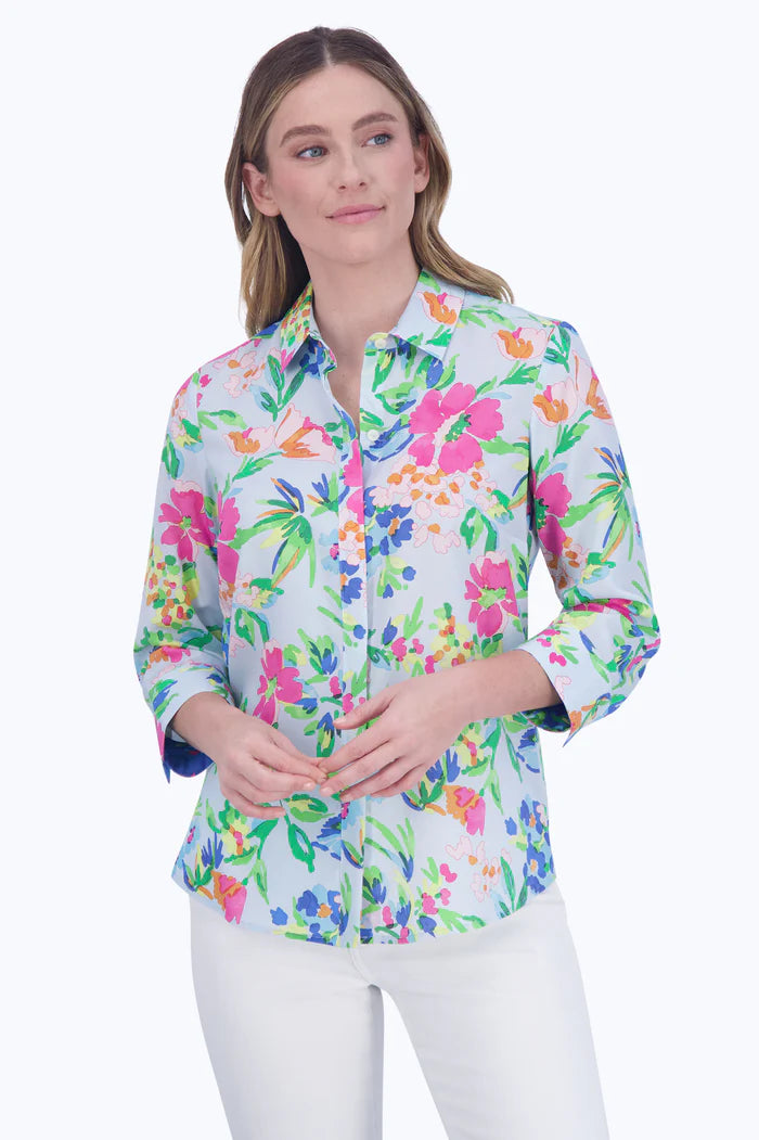 Foxcroft Luna Non-Iron Floral Print Shirt