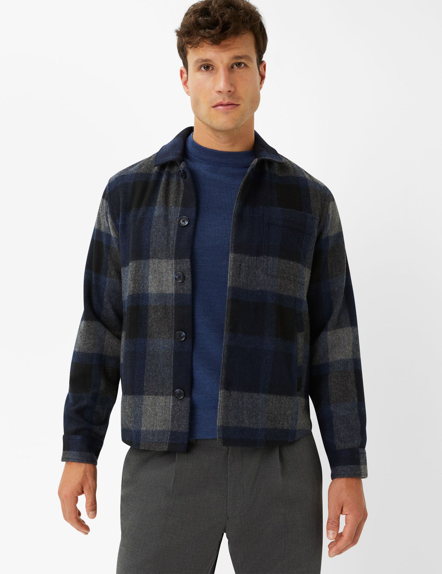 Brax Men's Santiago Plaid Flannel Shirt