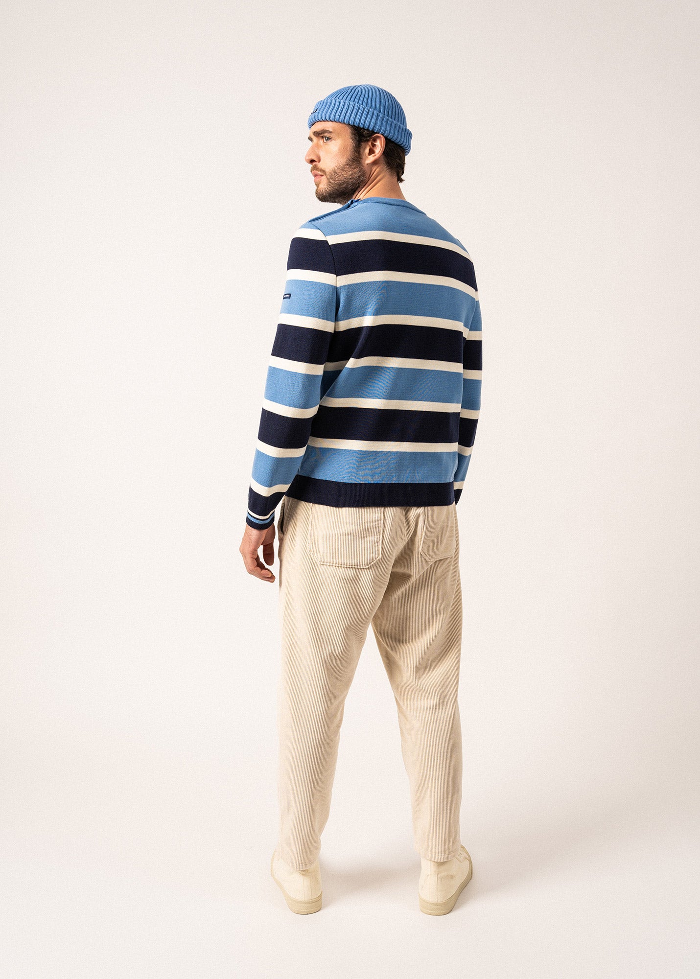 Saint James Men's Cancale Campus Stripe Sweater