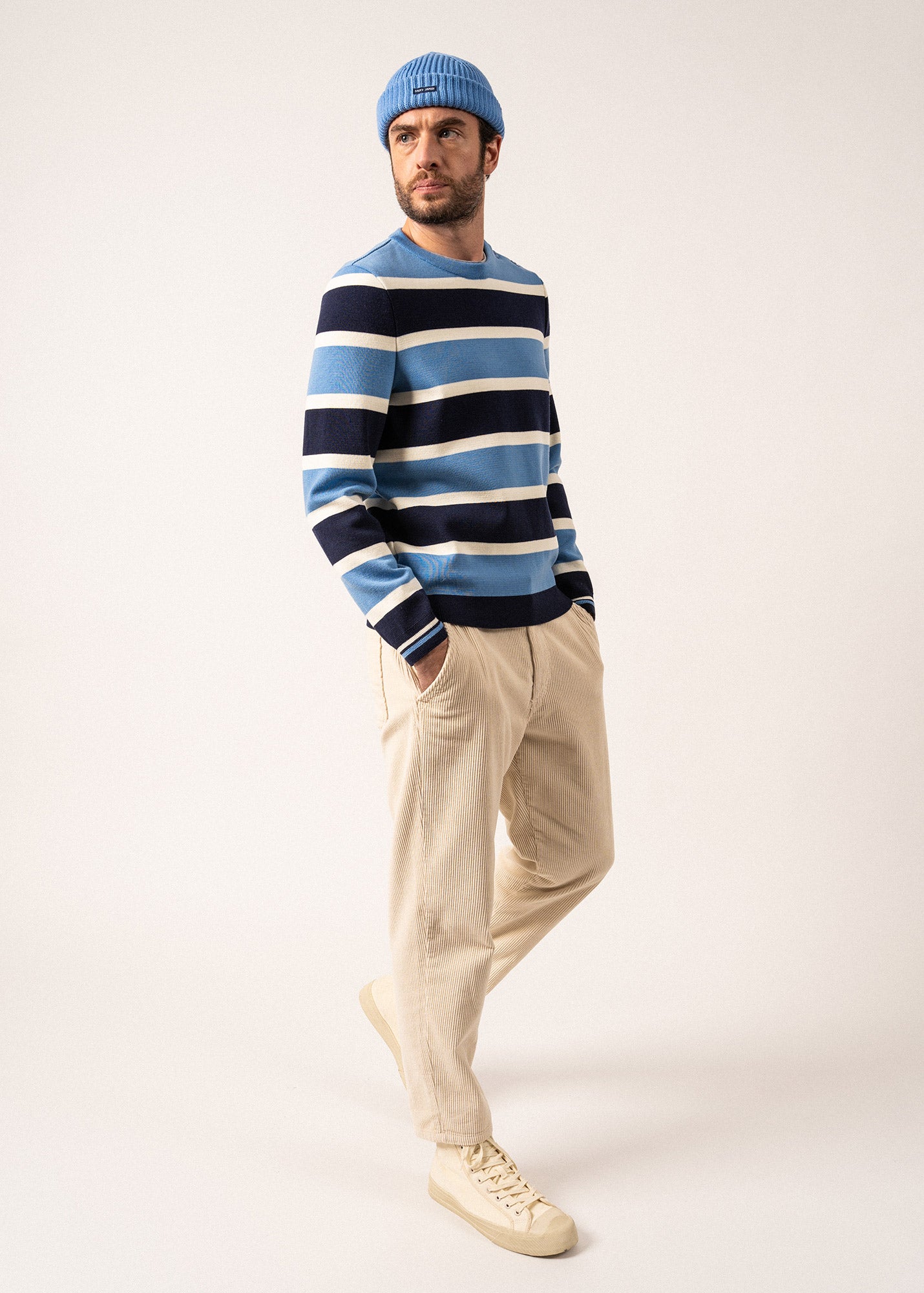 Saint James Men's Cancale Campus Stripe Sweater