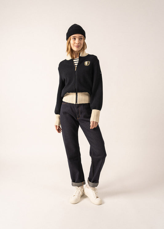 Saint James Campus Zip Cardigan