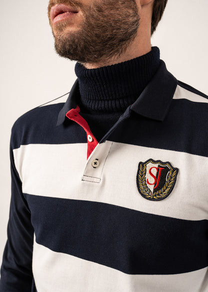 Saint James Men's Pierrot Stripe Polo