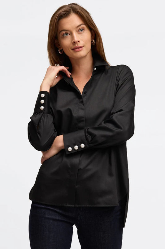 Foxcroft Pearl Non-Iron Stretch Shirt