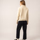 Saint James Half Zip Cable Knit Sweater