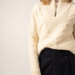 Saint James Half Zip Cable Knit Sweater