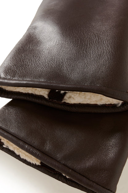 Part Two Fiori Leather Mittens