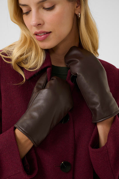 Part Two Fiori Leather Mittens