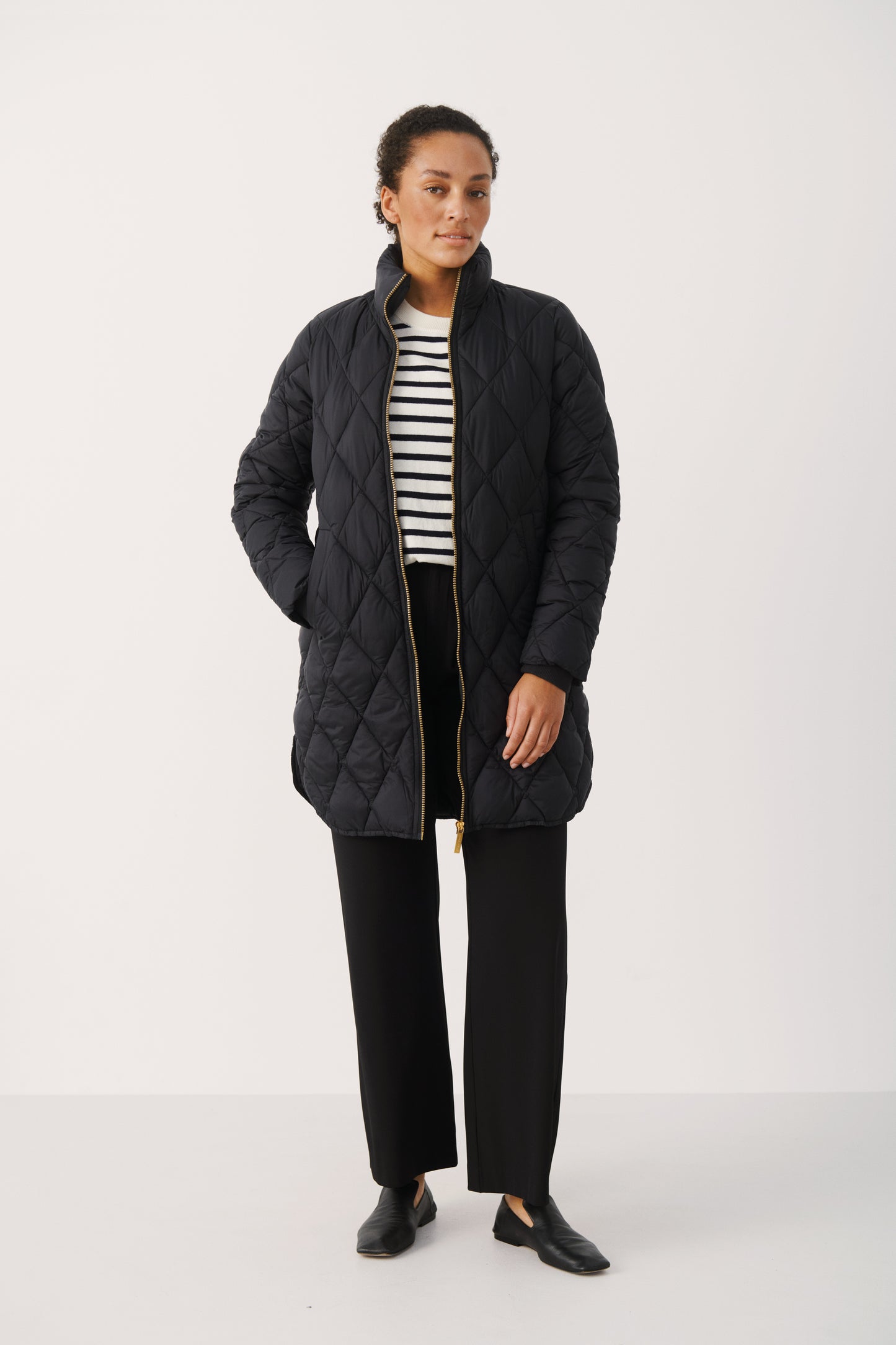 Part Two Olilas Mid Quilted Coat