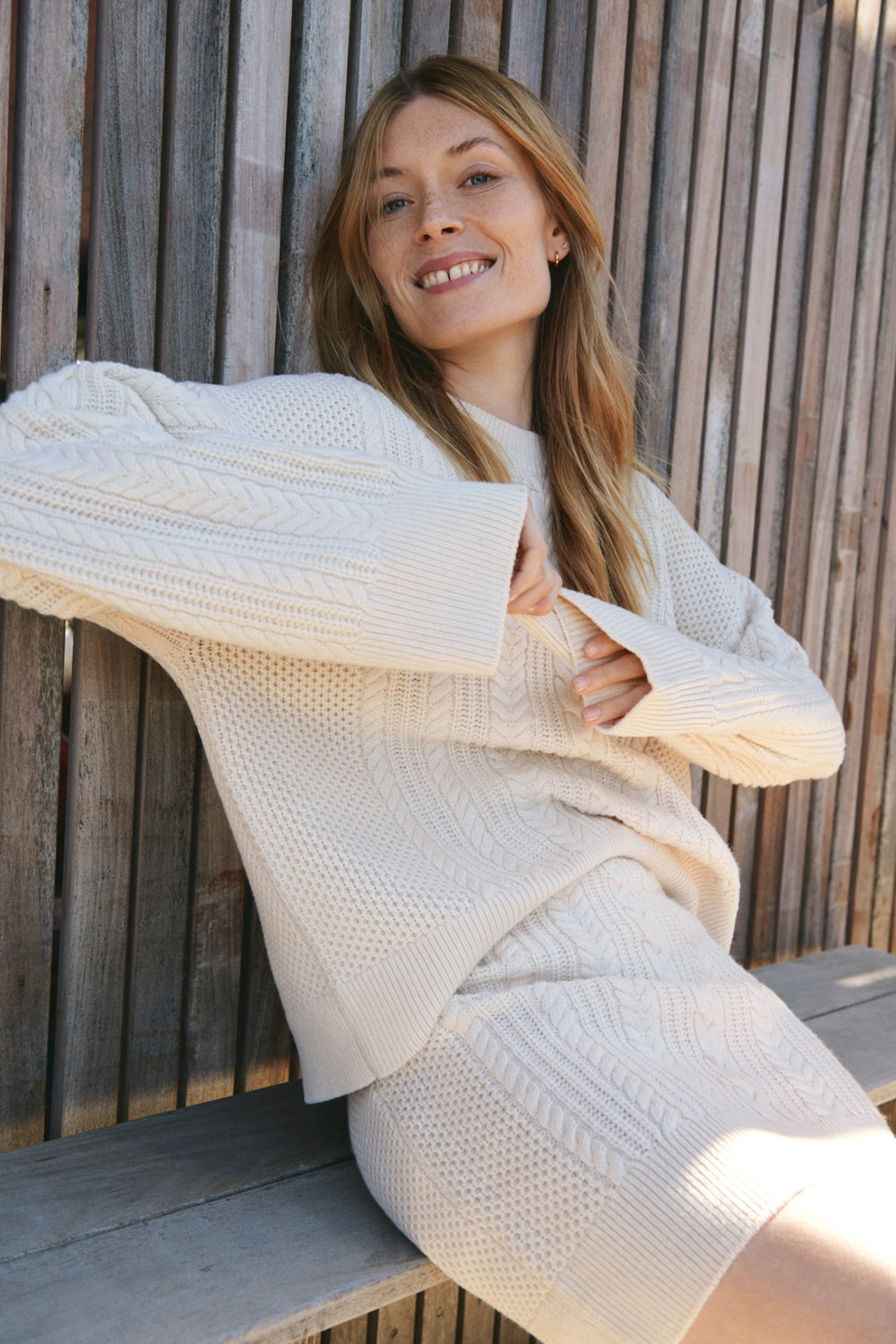 Part Two Florcita Cable Knit Pullover