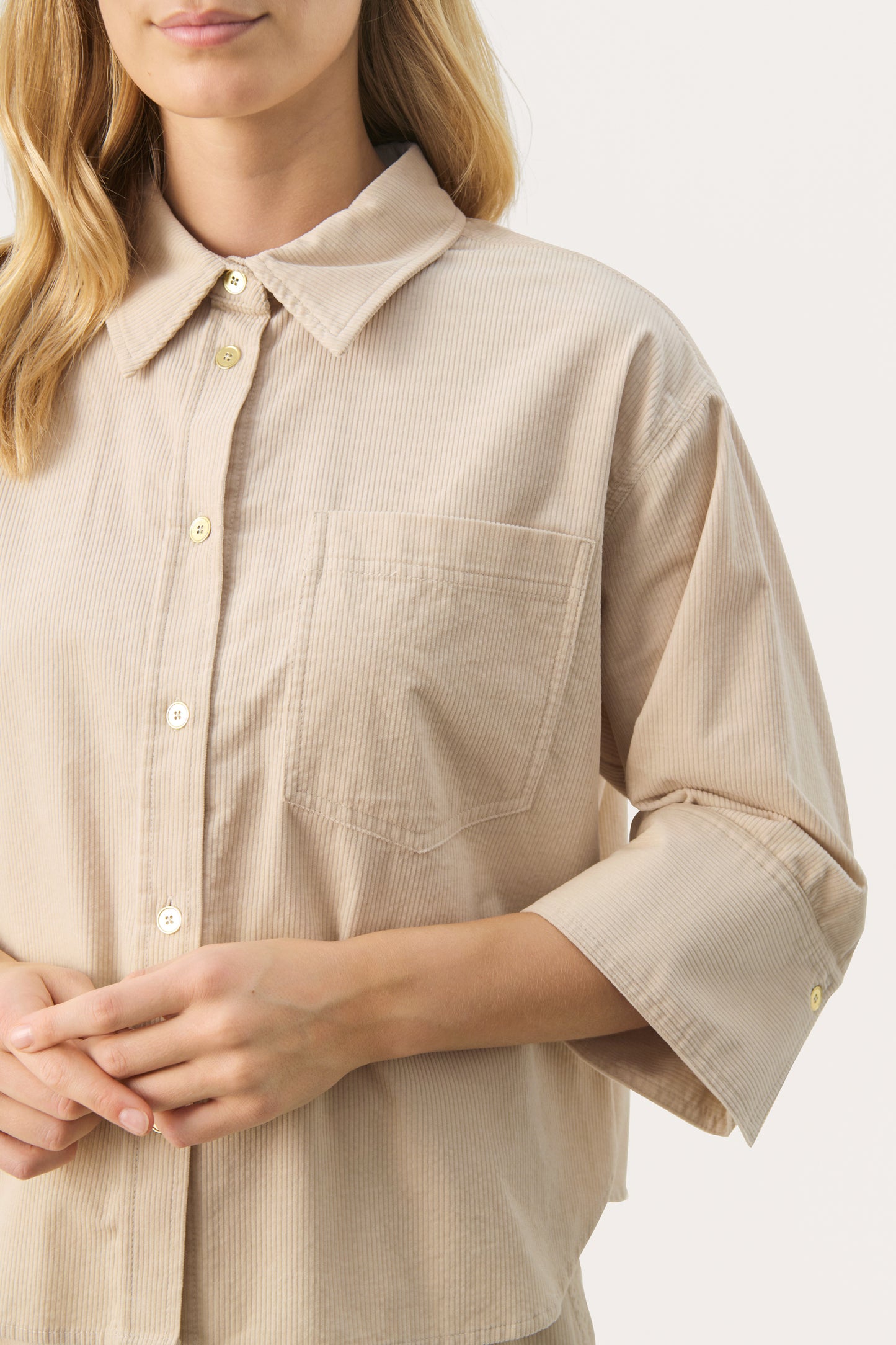 Part Two Jolene Mini Cord Shirt