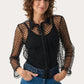 Part Two Marikke Mesh Dot Blouse