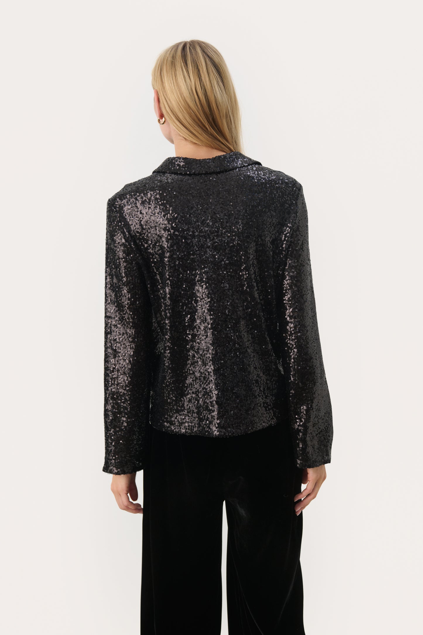 Part Two Mabelle Sparkle Collared Shirt