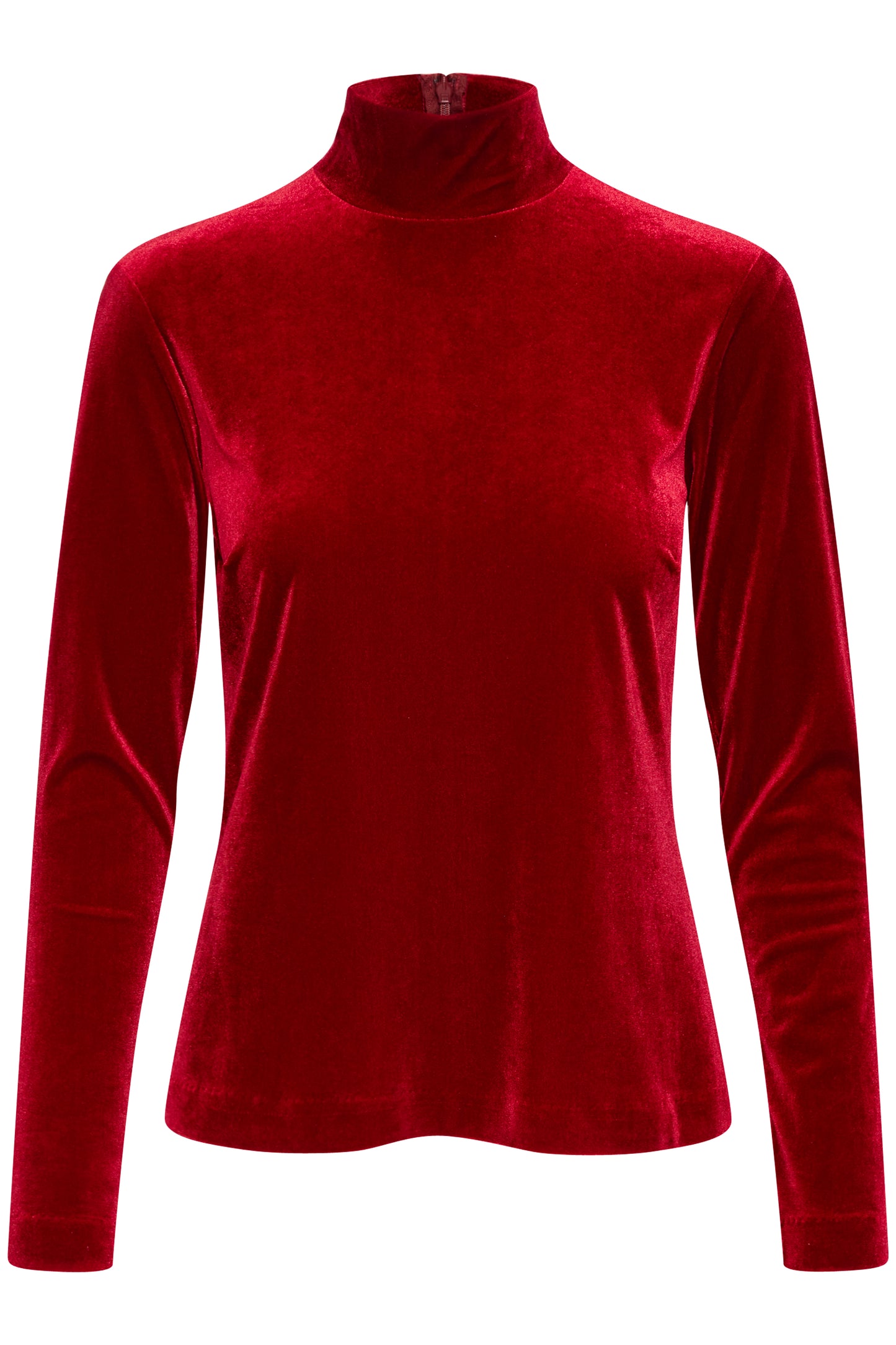 Part Two Mone Velvet Mock Neck Top