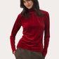 Part Two Mone Velvet Mock Neck Top