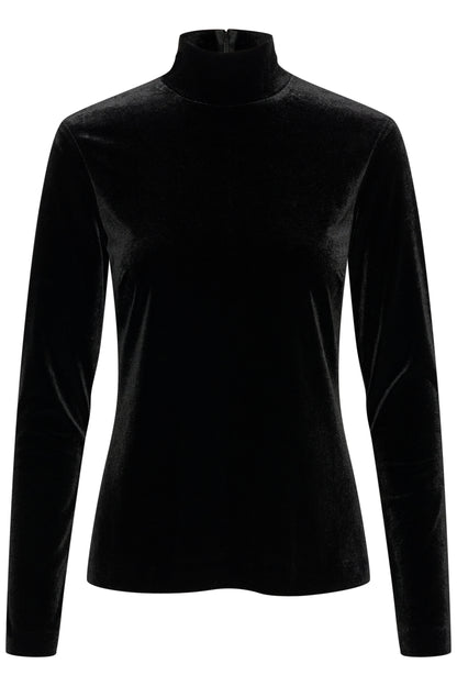 Part Two Mone Velvet Mock Neck Top