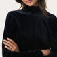 Part Two Mone Velvet Mock Neck Top