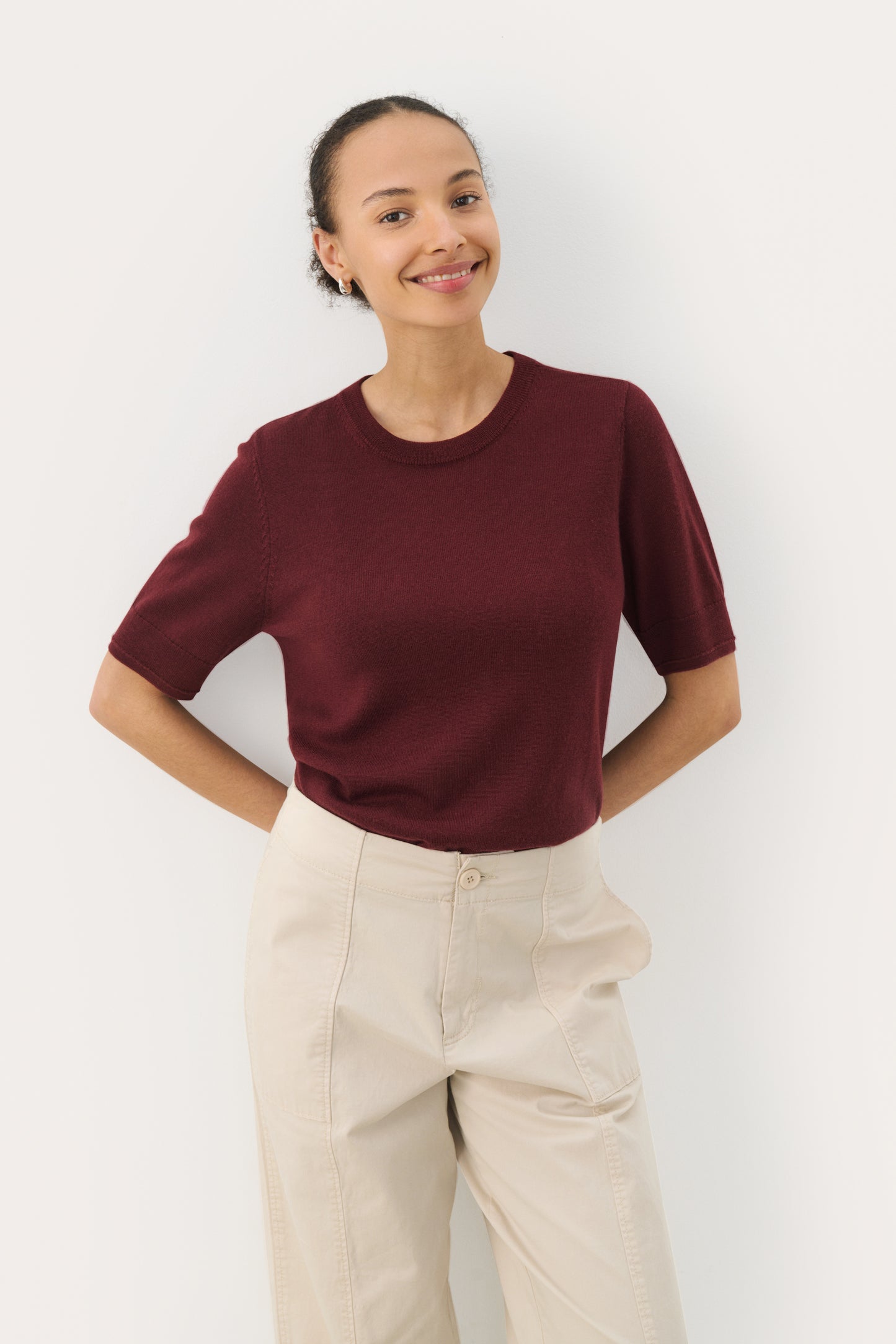 Part Two Natanya Merino Wool Top