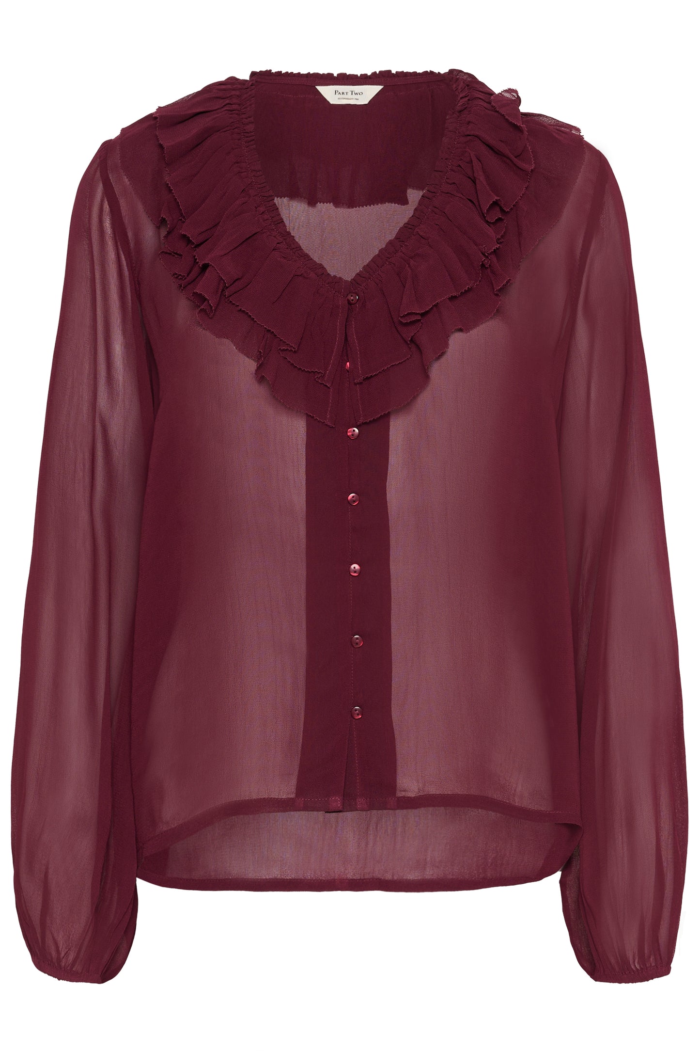 Part Two Sanza Ruffle Blouse