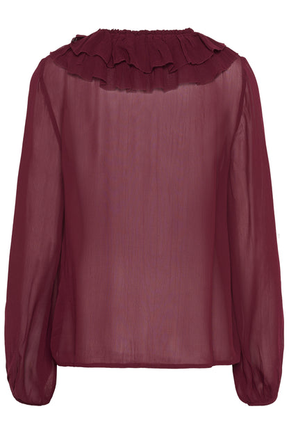 Part Two Sanza Ruffle Blouse
