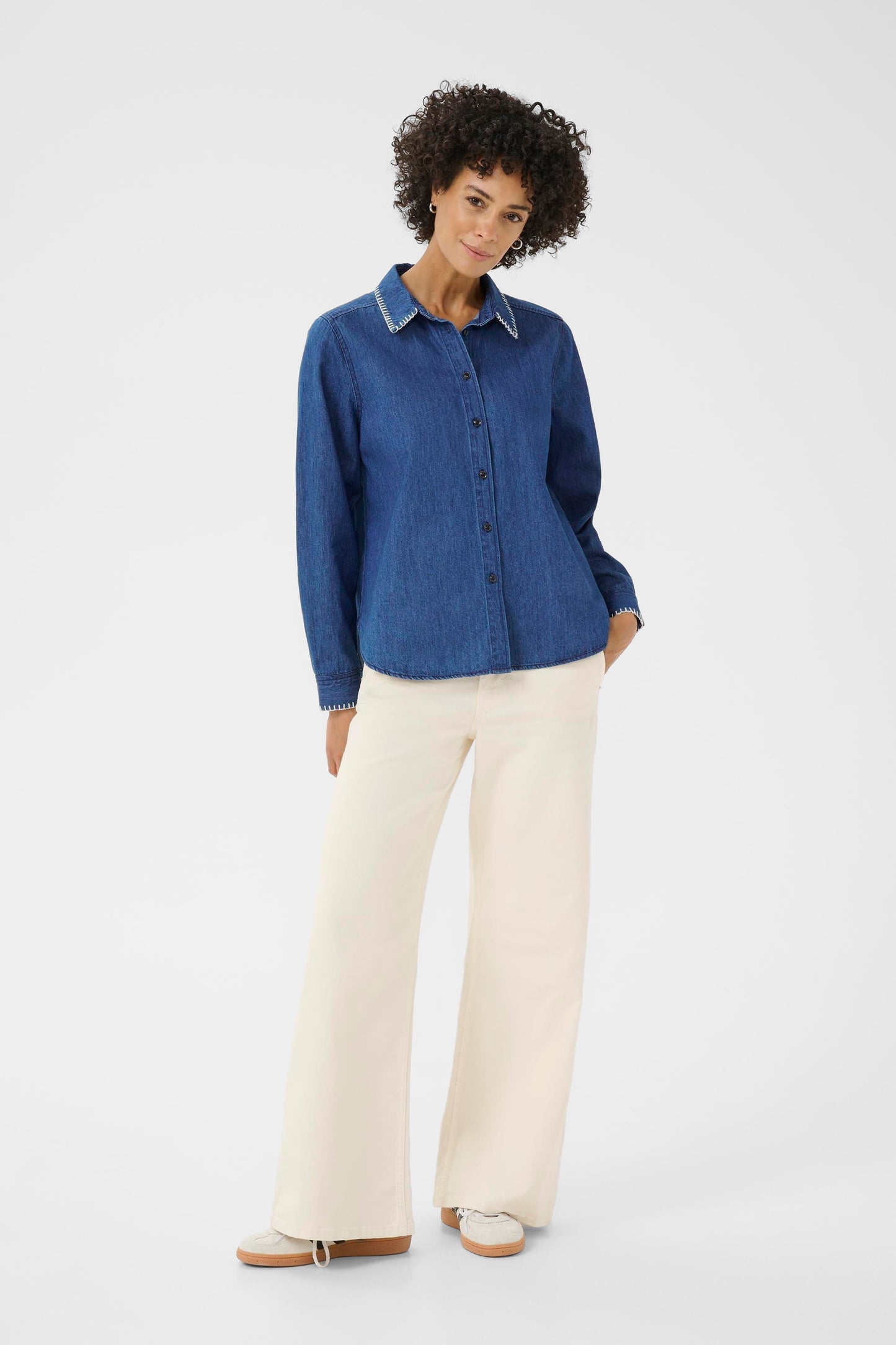 Part Two Sarafia Denim Shirt