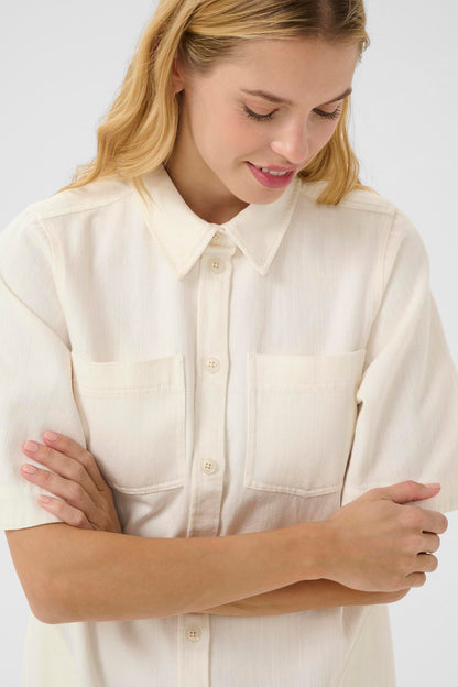 Part Two Sardia Collared Denim Dress