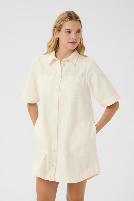 Part Two Sardia Collared Denim Dress