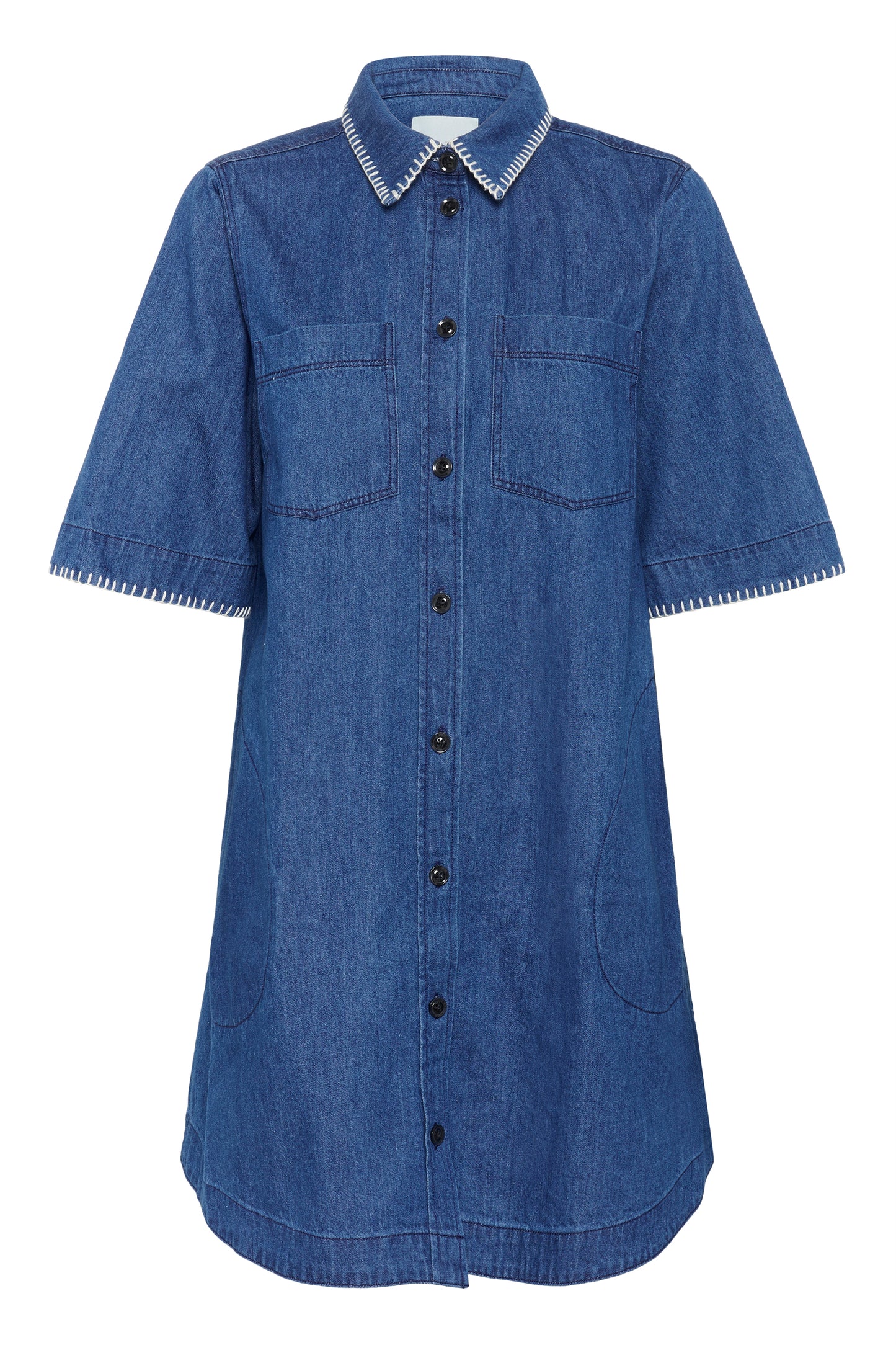 Part Two Sardia Collared Denim Dress