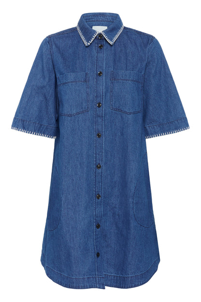 Part Two Sardia Collared Denim Dress
