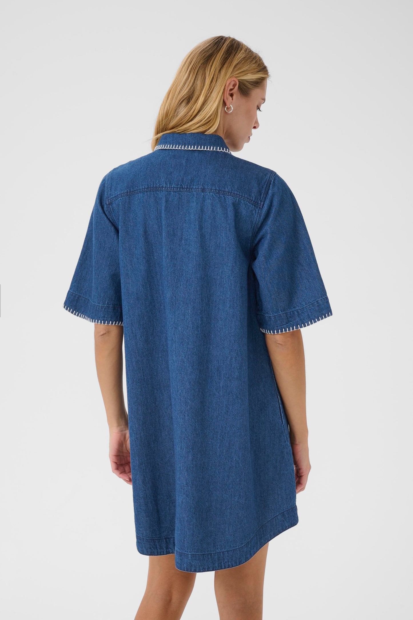 Part Two Sardia Collared Denim Dress