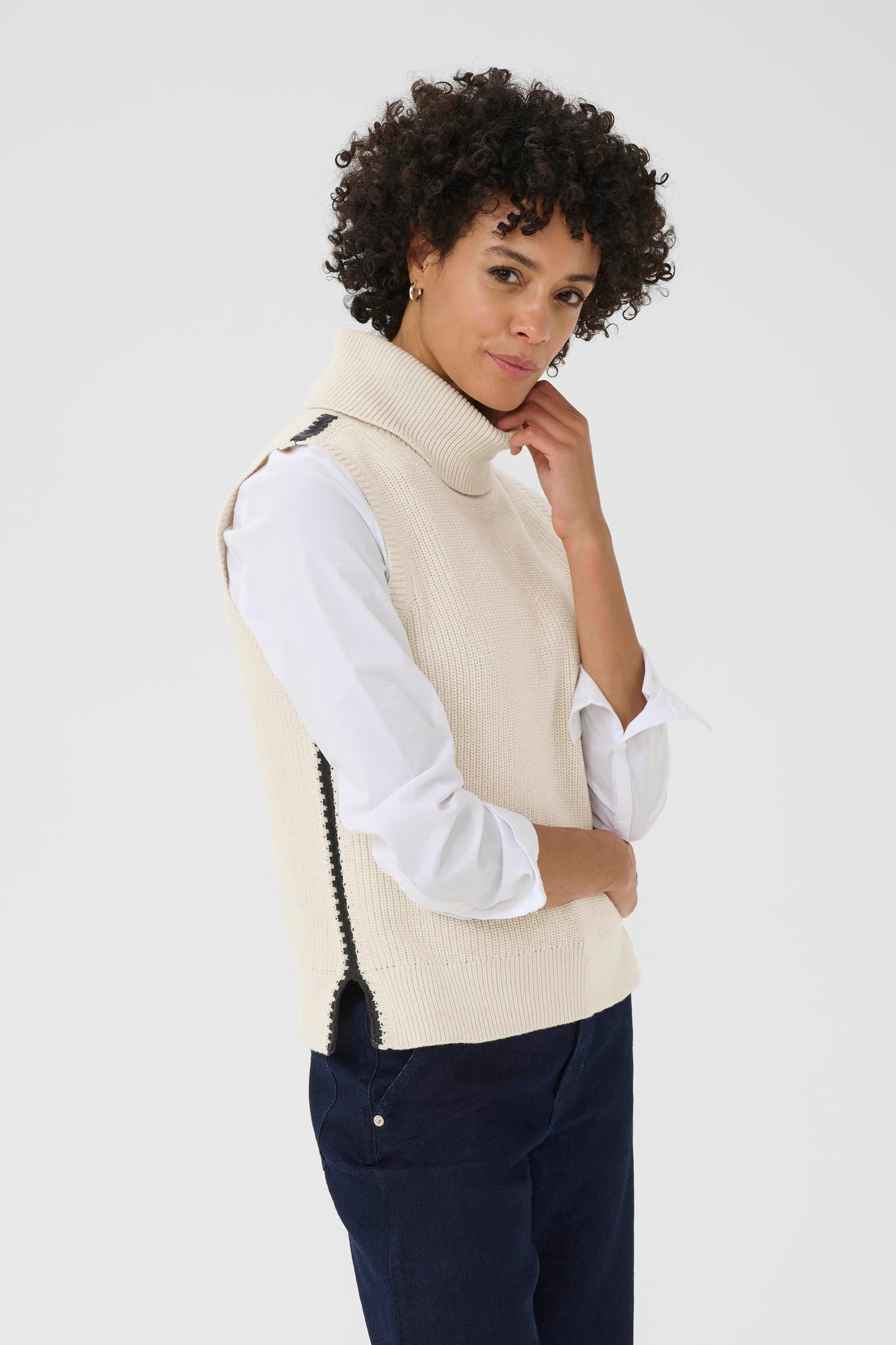 Part Two Sella Knit Turtleneck Vest