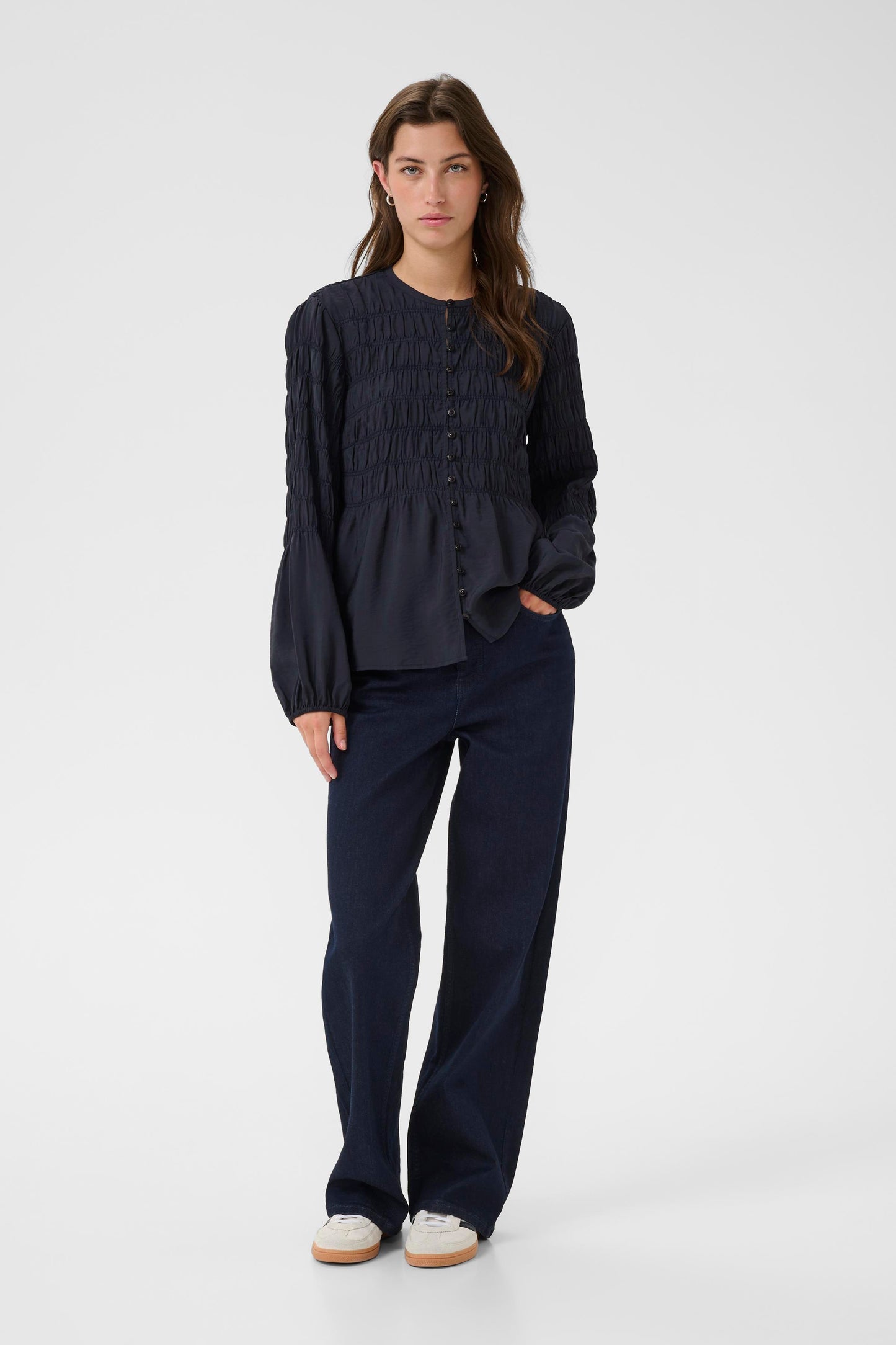 Part Two Siffe Pleated Blouse