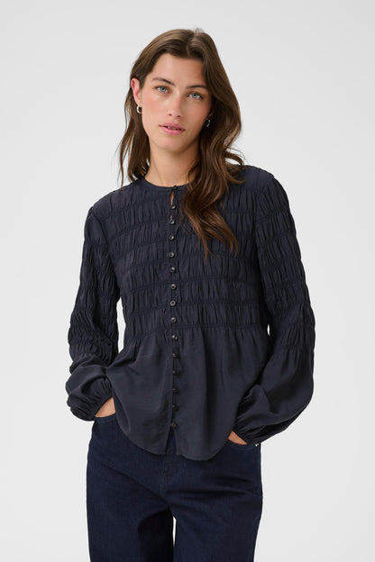 Part Two Siffe Pleated Blouse